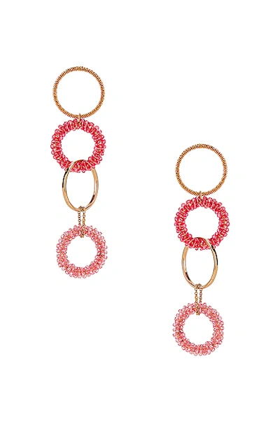 Shop Jacquemus Riviera Earrings In Pink