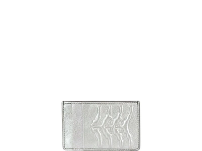 Shop Alexander Mcqueen Card Holder In Silver