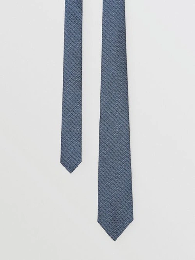 Shop Burberry Classic Cut Micro Dot Silk Jacquard Tie In Porcelain Blue