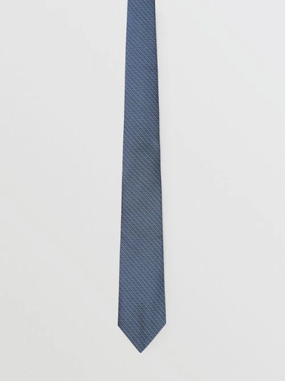 Shop Burberry Classic Cut Micro Dot Silk Jacquard Tie In Porcelain Blue