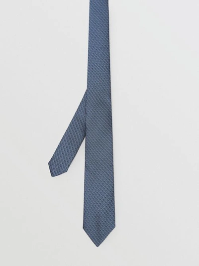 Shop Burberry Classic Cut Micro Dot Silk Jacquard Tie In Porcelain Blue