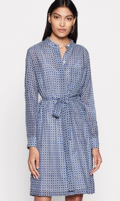 Shop Equipment Ravena Cotton &amp; Silk Dress In True Blue Multi