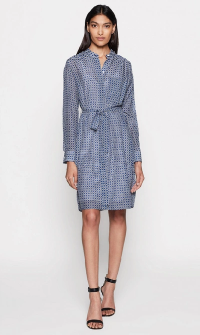 Shop Equipment Ravena Cotton &amp; Silk Dress In True Blue Multi