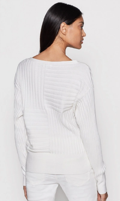 Shop Equipment Ambrea Cotton Sweater In Bright White