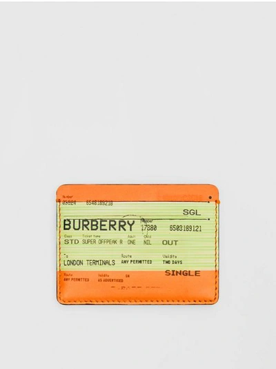 Burberry train store ticket card holder