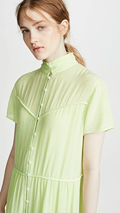 Shop Rag & Bone Libby Short Sleeve Dress In Bright Green