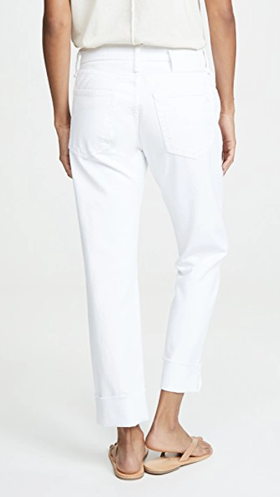 Shop Rag & Bone Rosa Mid Rise Boyfriend Jeans In White