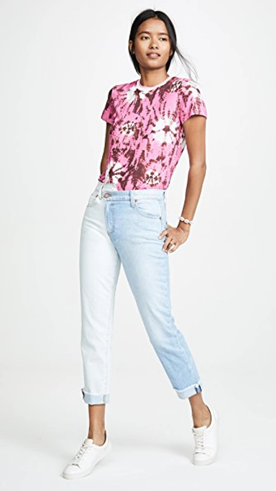 Shop Alice And Olivia Amazing Asymm Slim Straight Jeans In Spring Personality