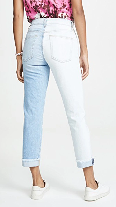 Shop Alice And Olivia Amazing Asymm Slim Straight Jeans In Spring Personality