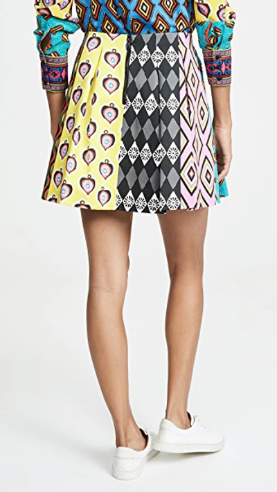 Shop Alice And Olivia X Carla Kranendonk Connor Lampshade Skirt With Pockets In Carla Patchwork