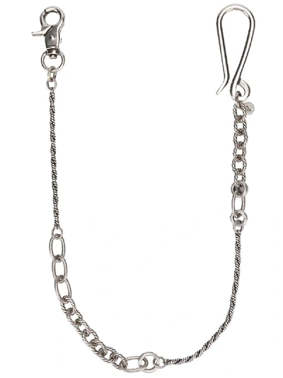 Shop Andrea D'amico Chain Keyring - Silver