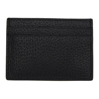 Shop Gucci Black Bee Card Holder In 1000 Black