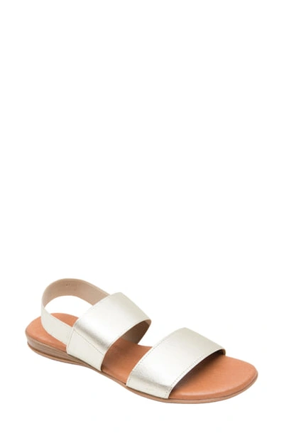 Shop Andre Assous Nigella Sandal In Platino Fabric