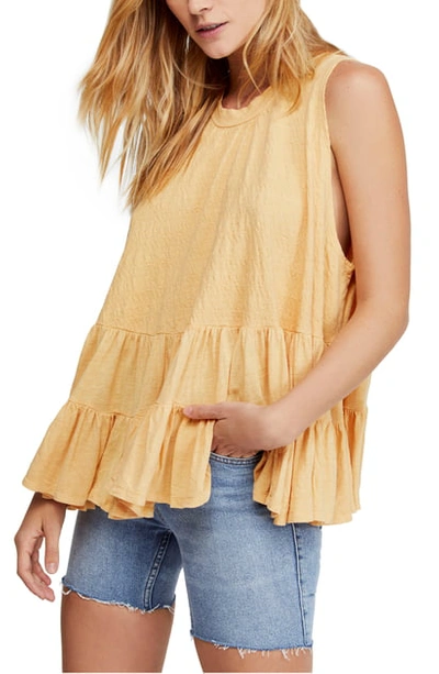 Shop Free People Right On Time Tunic Top In Light Orange