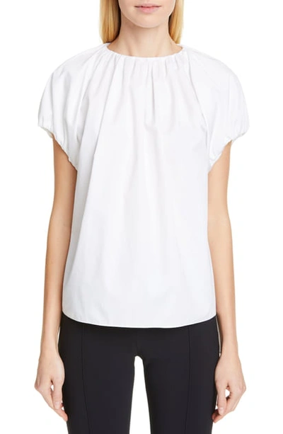 Shop Adam Lippes Cotton Poplin Top In White