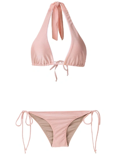 Shop Adriana Degreas Country Club Bikini Set In Pink