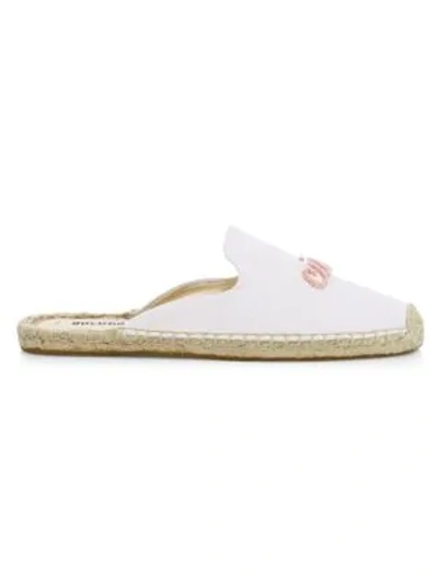 Shop Soludos Ciao Bella Canvas Mules In White