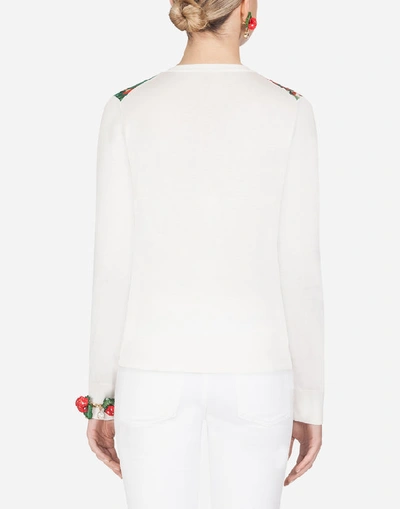 Shop Dolce & Gabbana Portofino-print Twill And Silk Cardigan In Floral Print