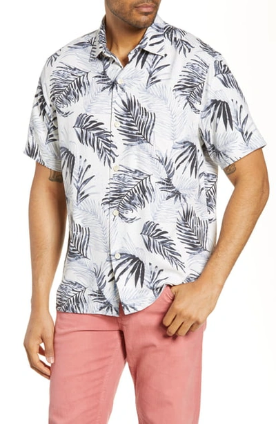Shop Tommy Bahama Adriatic Fronds Silk Blend Shirt In Coconut