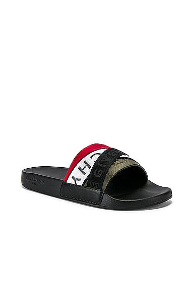 givenchy 4g webbing sandals in rubber