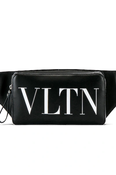 Shop Valentino Waist Bag In Black & White