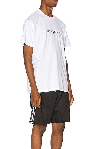 Shop Givenchy Logo Oversized Tee In White