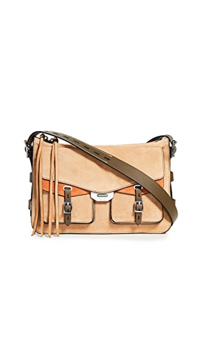 Shop Rag & Bone Field Messenger In Almond Multi