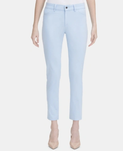 Shop Calvin Klein 4-pocket Straight-leg Pants In Cashmere Blue