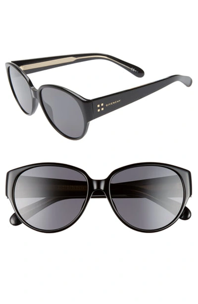 Shop Givenchy 57mm Round Sunglasses - Black