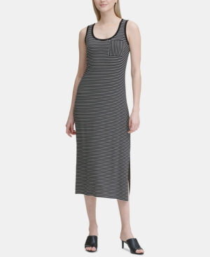 calvin klein white maxi dress