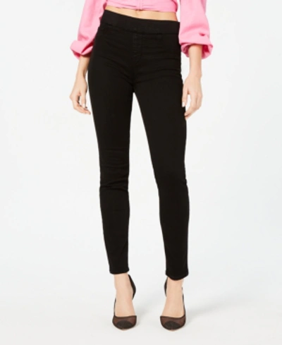 Shop 7 For All Mankind Jen7 By  Comfort Jeggings In Classic Black Noir