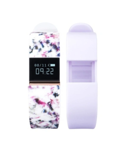 Shop Itouch Ifitness Activity Tracker With Floral Strap And Bonus Lavender Strap In Floral/lavender