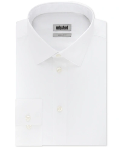 Shop Kenneth Cole Unlisted Men's Classic/regular-fit Solid Dress Shirt In White
