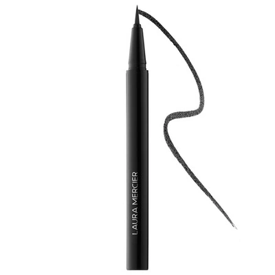 Shop Laura Mercier Caviar Intense Ink Waterproof Liquid Eyeliner Noir 0.016 oz / 0.5 ml