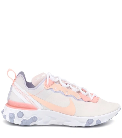 Shop Nike React Element 55 Sneakers In Pink