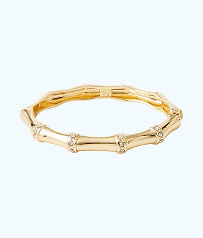 Lilly Pulitzer Bamboo Bracelet In Gold Metallic