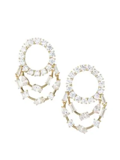 Shop Adriana Orsini Women's Tivoli Draped Earrings In Goldtone