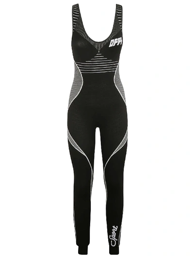 Off white athletic store knit jumpsuit