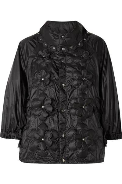 Shop Moncler Genius 6 Noir Kei Ninomiya Appliquéd Quilted Shell Down Jacket In Black