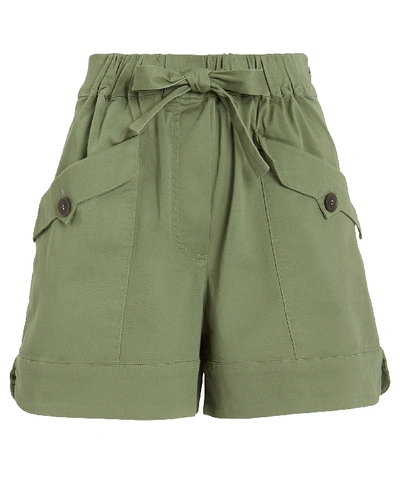 Shop Sea Tula High Rise Shorts In Olive/army