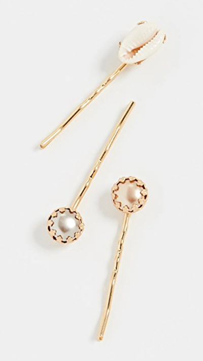 Shop Brinker & Eliza Beachy Keen Hair Pins In Gold