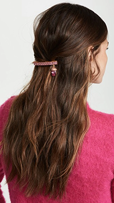 Pave Acorn Barrette