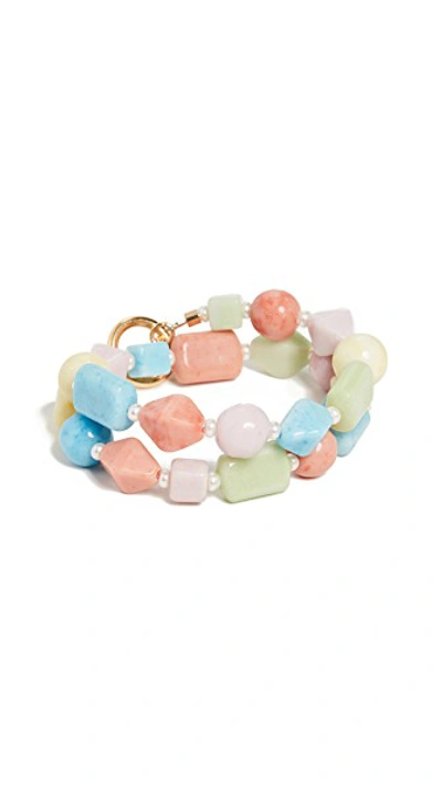 Shop Brinker & Eliza Candy Land Double Wrap Bracelet In Rainbow