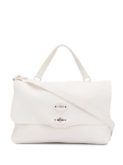 Shop Zanellato Postina Shoulder Bag - White