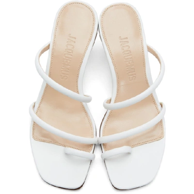 Shop Jacquemus White Les Sandales Noli Sandals