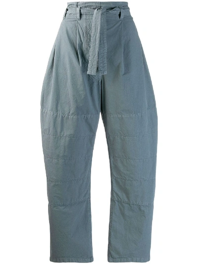 Shop Lemaire Tapered Trousers - Grey