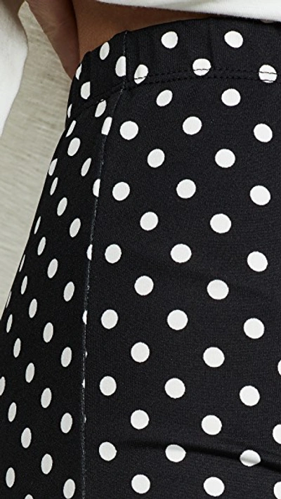 Shop English Factory Polka Dot Bike Shorts In Black With White Polka Dots