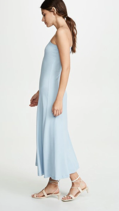 Shop Rosetta Getty One Shoulder Tank Dress In Cloud