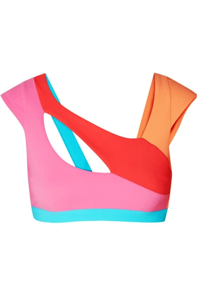 Shop Agent Provocateur Izaro Color-block Bikini Top In Pink