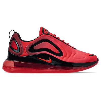 Shop Nike Men's Air Max 720 Running Shoes In Red Size 8.5